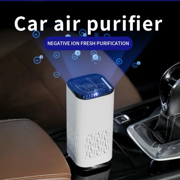 Car Air Purifier Portable Negative Ion Generator Remove Formaldehyde Dust Smoke Air Freshen Washer For Home Car null