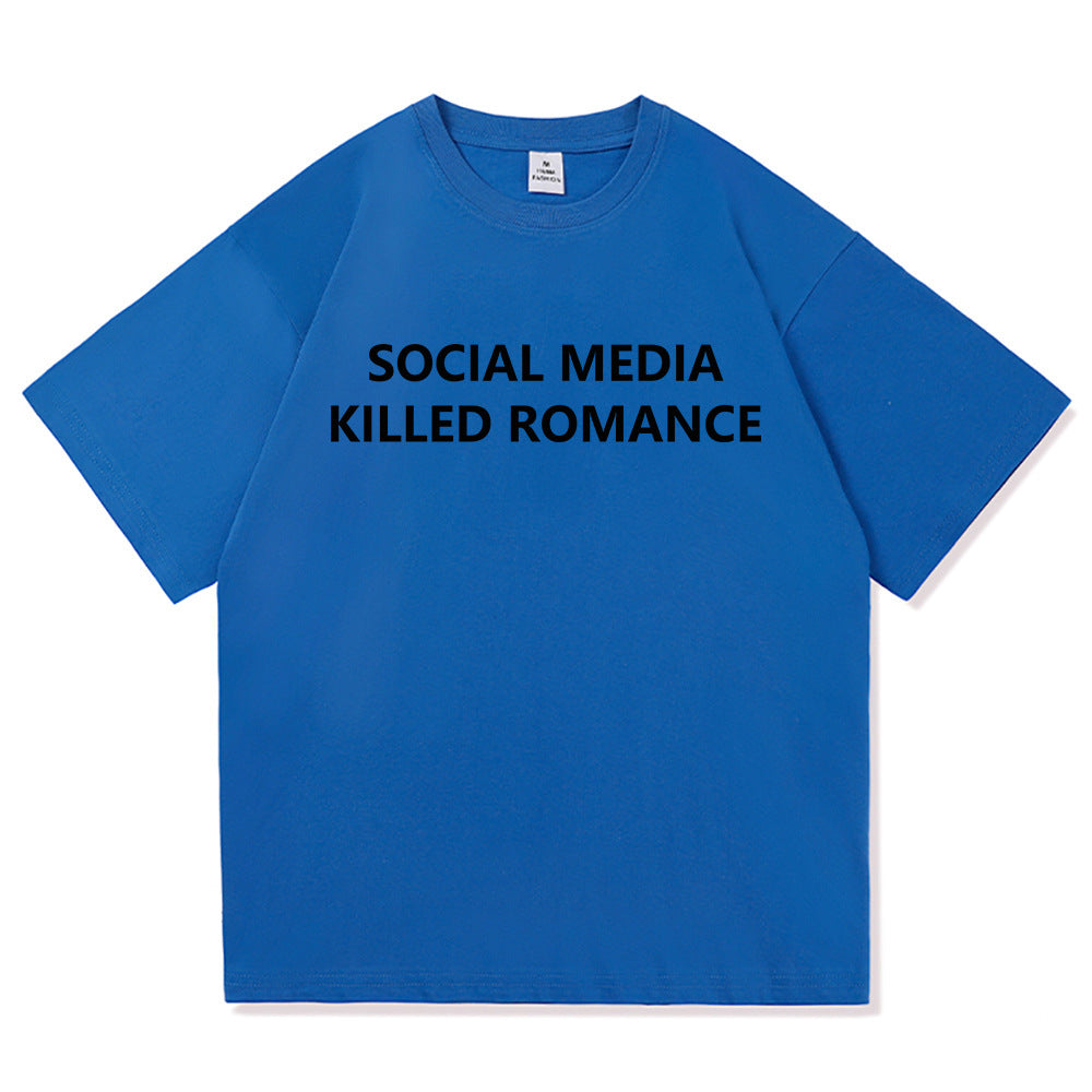 Fashionable Men's And Women's Short Sleeves