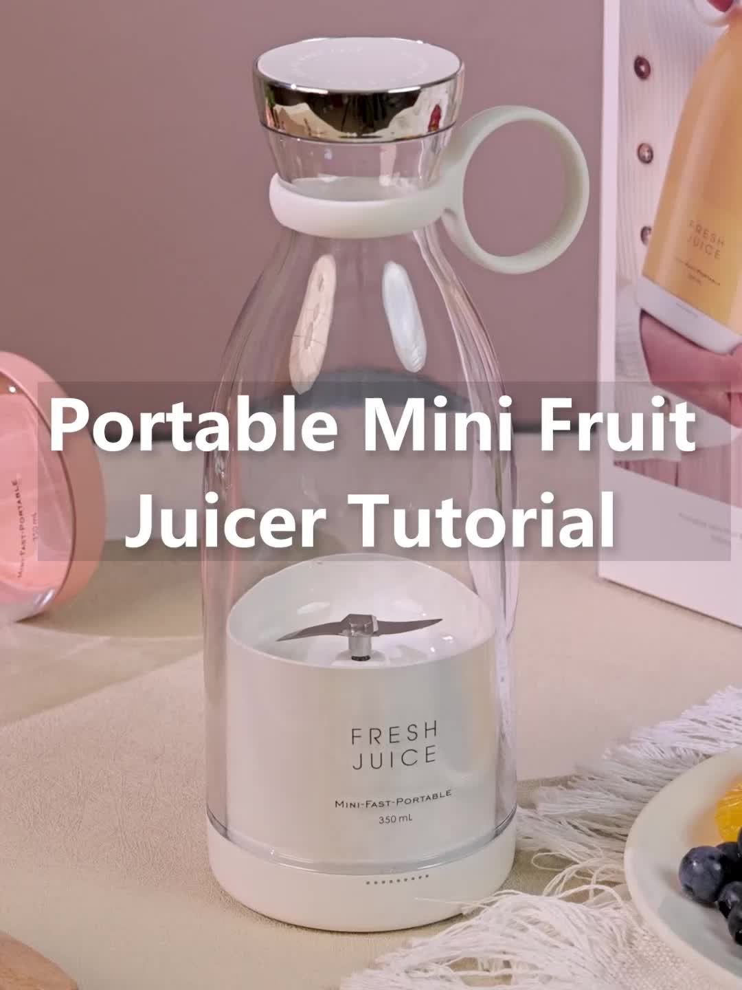 [Portable Fruit Blender] Wireless Mini Fruit Blender Juicer - 350ML Portable Electric, Perfect for On-the-Go!