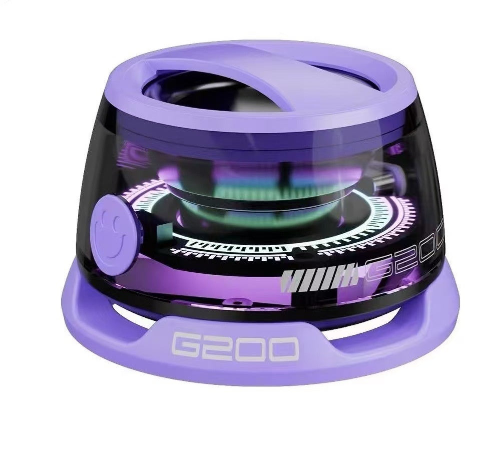 Portable Bluetooth Speaker G200 RGB Lighting Speaker BT5.3 Mini Sound Box 7 Hours Playback Magnetic Phone Holder null