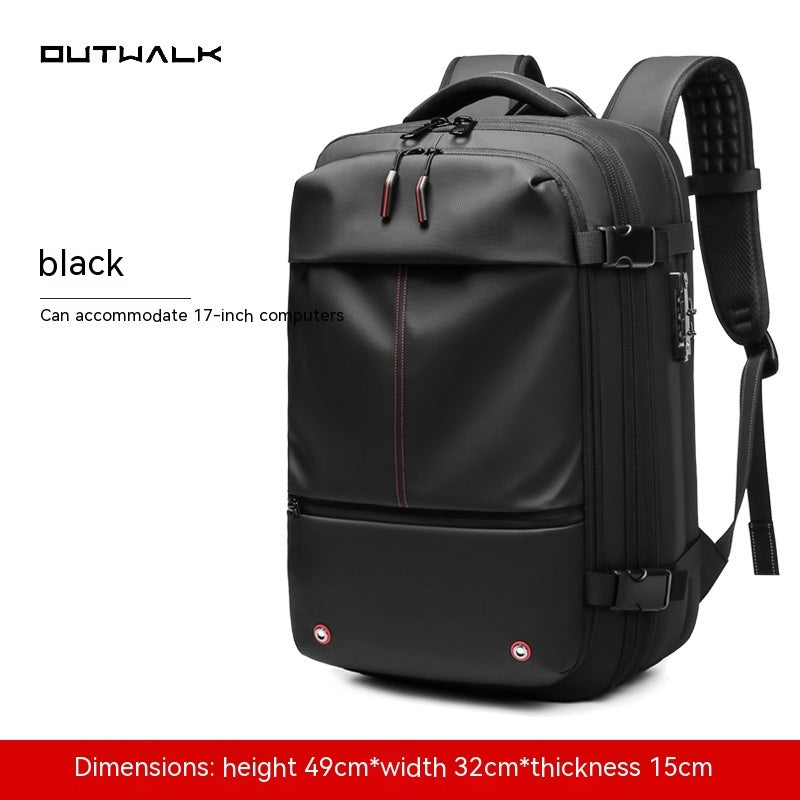 Travel Backpack Men's Business Multifunction Computer Bag Vacuum Compression Large-capacity Backpack null