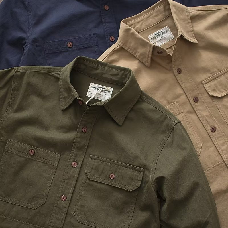 Harajuku-style Japanese Casual Solid-color Washed Jacket