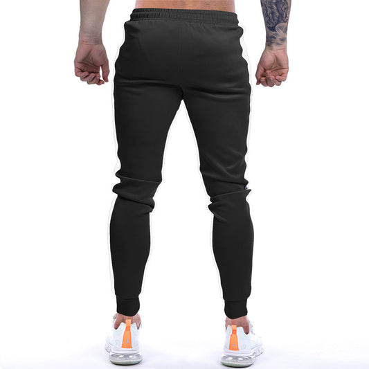 European And American Sports Men's Solid Color Fitness Trousers null