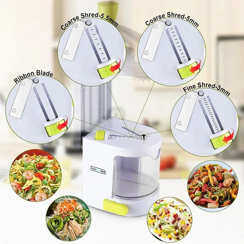 Vegetable Grater Potato Spiral Slicer Whirlwind Fruit Vegetable Spiral Machine Noodle Maker Multifunctional Kitchen Gadgets null