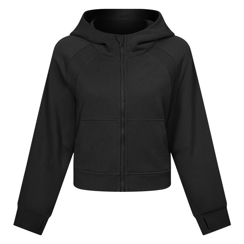 Autumn And Winter Women's Sports Fitness Running Sweatshirt Jacket null