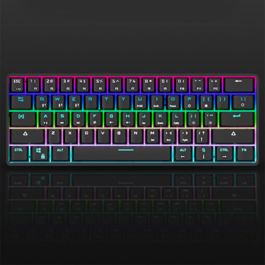 Wireless Bluetooth Keyboard Colorful PBT Keycaps Mechanical Keyboard null