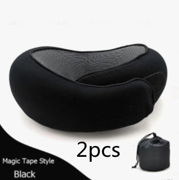 Travel Neck Pillow Non-Deformed Airplane Pillow Travel Neck Cushion Durable U-Shaped Travel Memory Cotton Nap Neck Pillow null