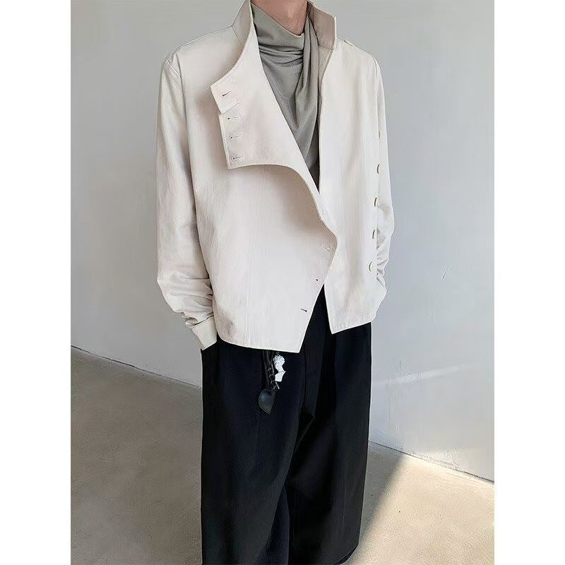 Solid Color Minimalist Style Casual Versatile Jacket