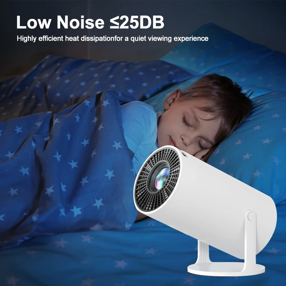 1080P Projector with Speaker Portable Mini Wireless Projetor For Android 11 Dual 200 ANSI Projector Home Movies Cinema Outdoor