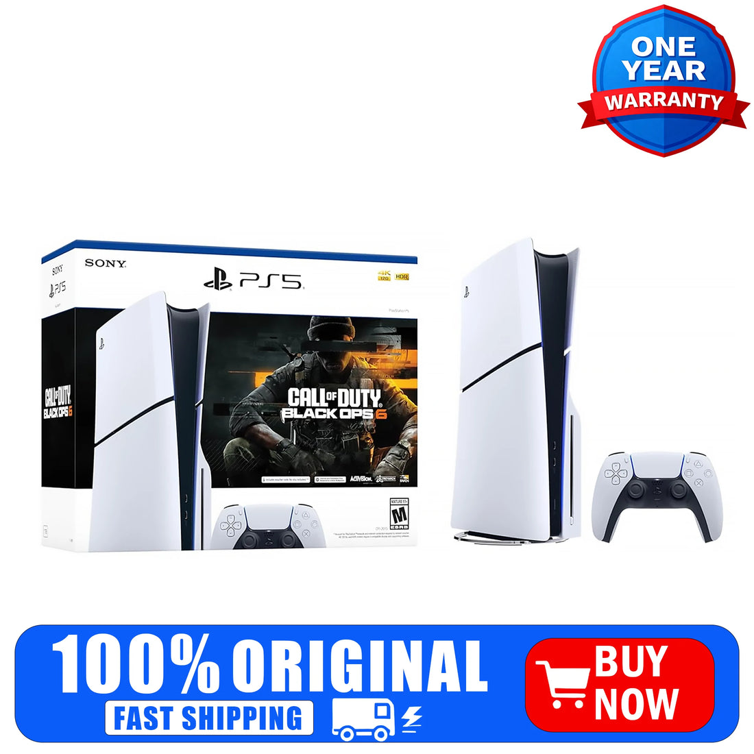Playstation 5 slim console – Call of Duty: Black Ops 6 Bundle