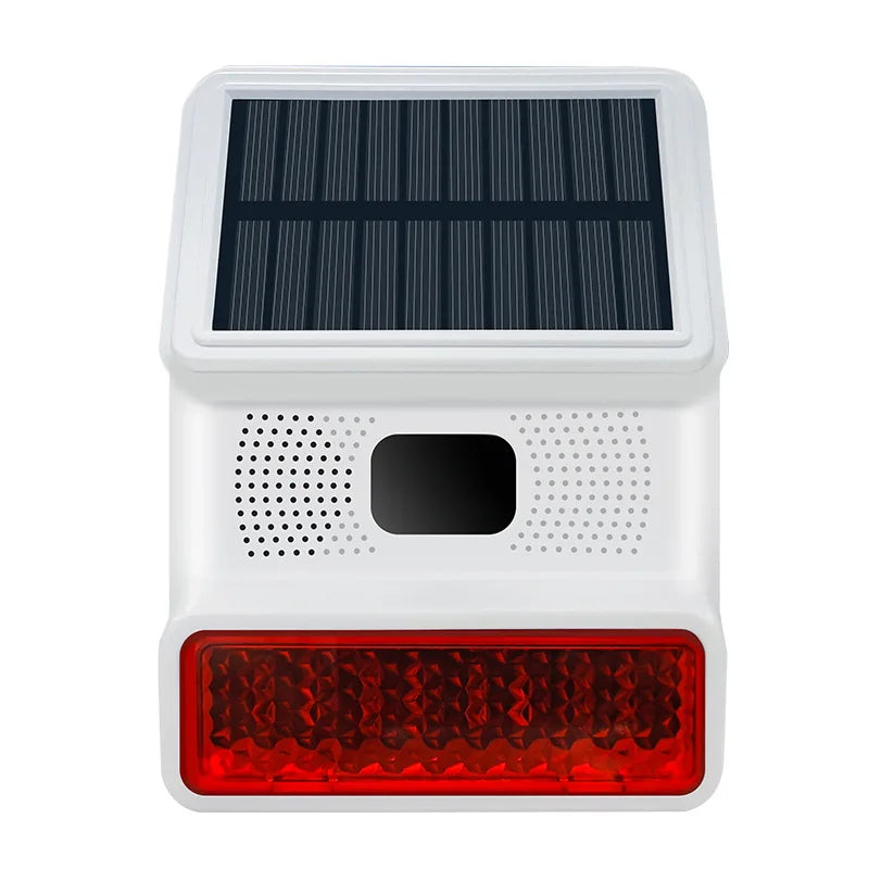 2025 New Arriving Wireless 433mhz Solar Siren for Home Security Outdoor Use Support Charge by Solar Power with RF Function
