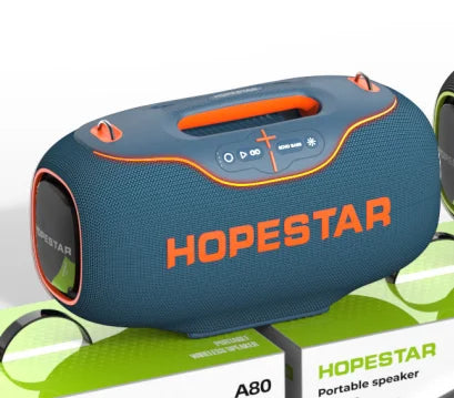 BT Wireless Speaker HOPESTAR A80 350W Waterproof IPX6 6 Speakers Vibrating Diaphragm Outdoor BT USB TF CARD TWS FM RADIO LED