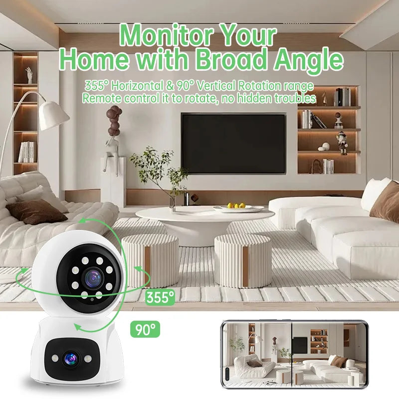 Wistino 3K Wireless Home Security Pet Ip Camera Motion Detection Alarm Two-Way Voice Recording Indoor Camera for Pets