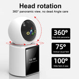 300W HD Mini CCTV Camera 2.8 Inch Screen Wifi Home Security 2.4G/5G Network PTZ Camera 360 Infrared Night Vision Two-Way Call