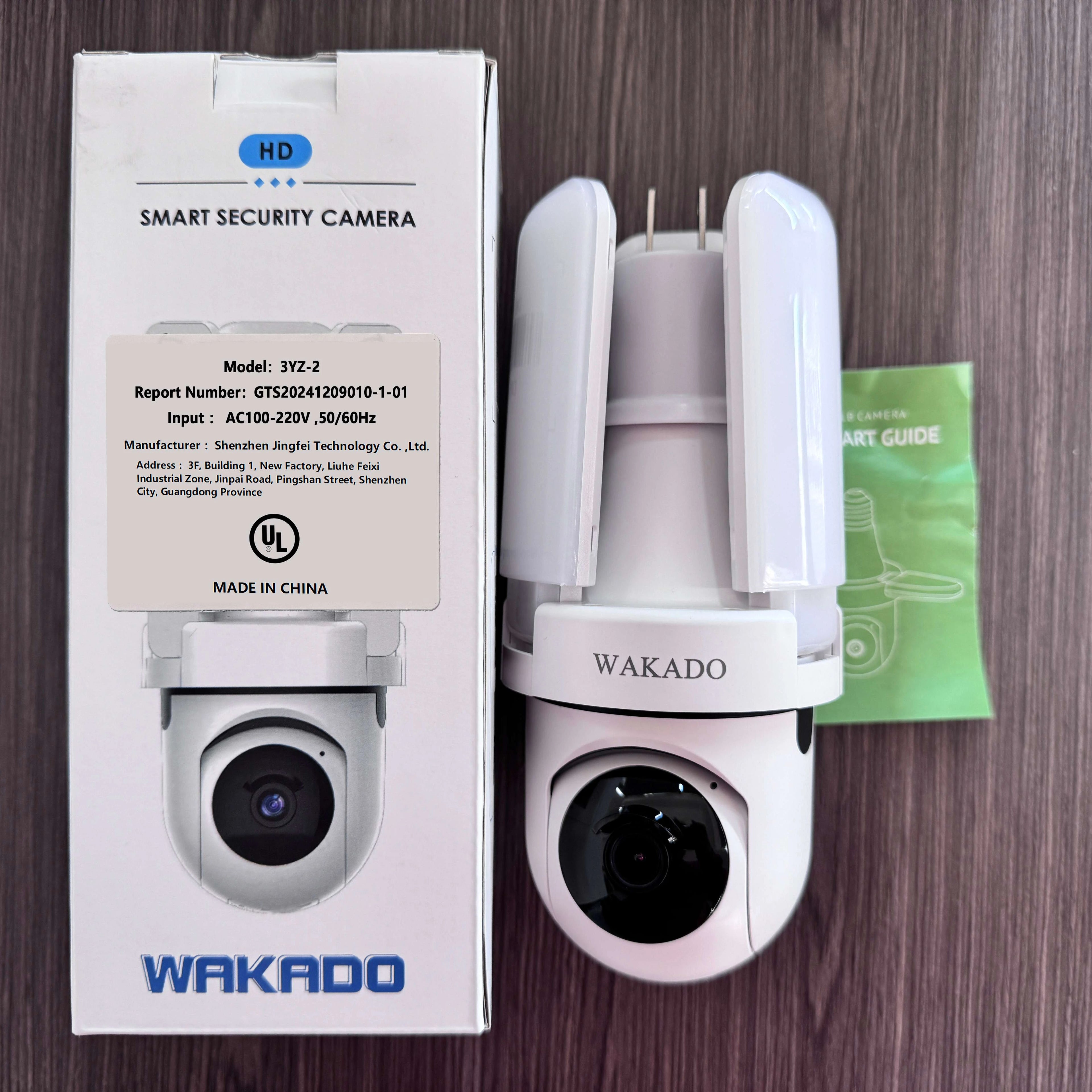 2025 Hot Sale Bulb Wifi Motion Detection Home Security Two-way Voice Indoor Cameras Screw Wide Angle