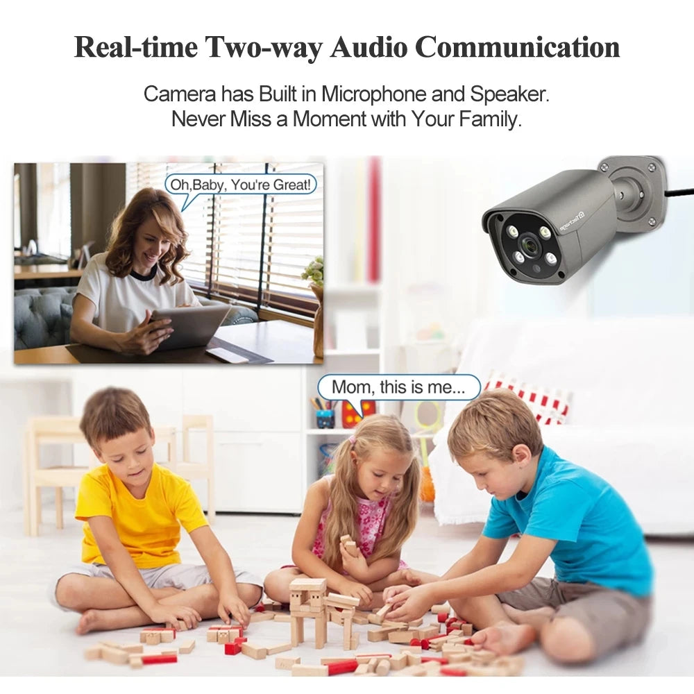 Techage 16Ch H.264 Nvr Poe Camera System Full Color Hd 1080P Cctv Nvr System Home Security Camera Kits