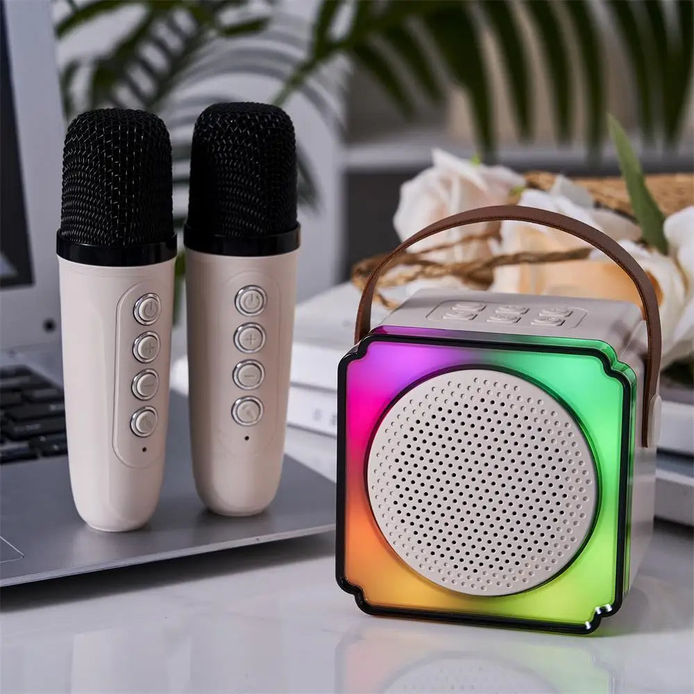 P8 Ali Baba Wireless RGB Karaoke Machine Speaker for Party Singing Music Events and Fulfilling Various Entertainment Purposes