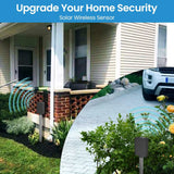 Solar Wireless Portable ABS Driveway Alarm Detects Cars Only (No False Alerts From Pets/Walkers) 800ft Range All-Weather Sensor