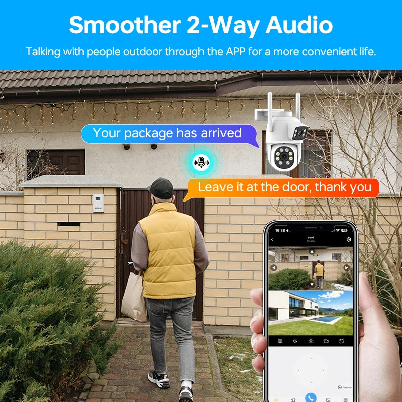 Best Selling Home Security Camera Dual Lens App Remote Control and Monitoring Wireless WiFi Camera Home