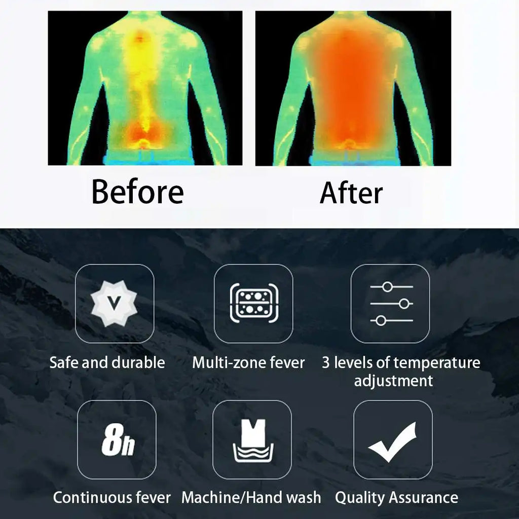 11 Heating Areas Heated Jacket Men Women's Winter Outdoor Camping Sportswear Heated Coat Graphene Heat Coat USB Heating Jackete