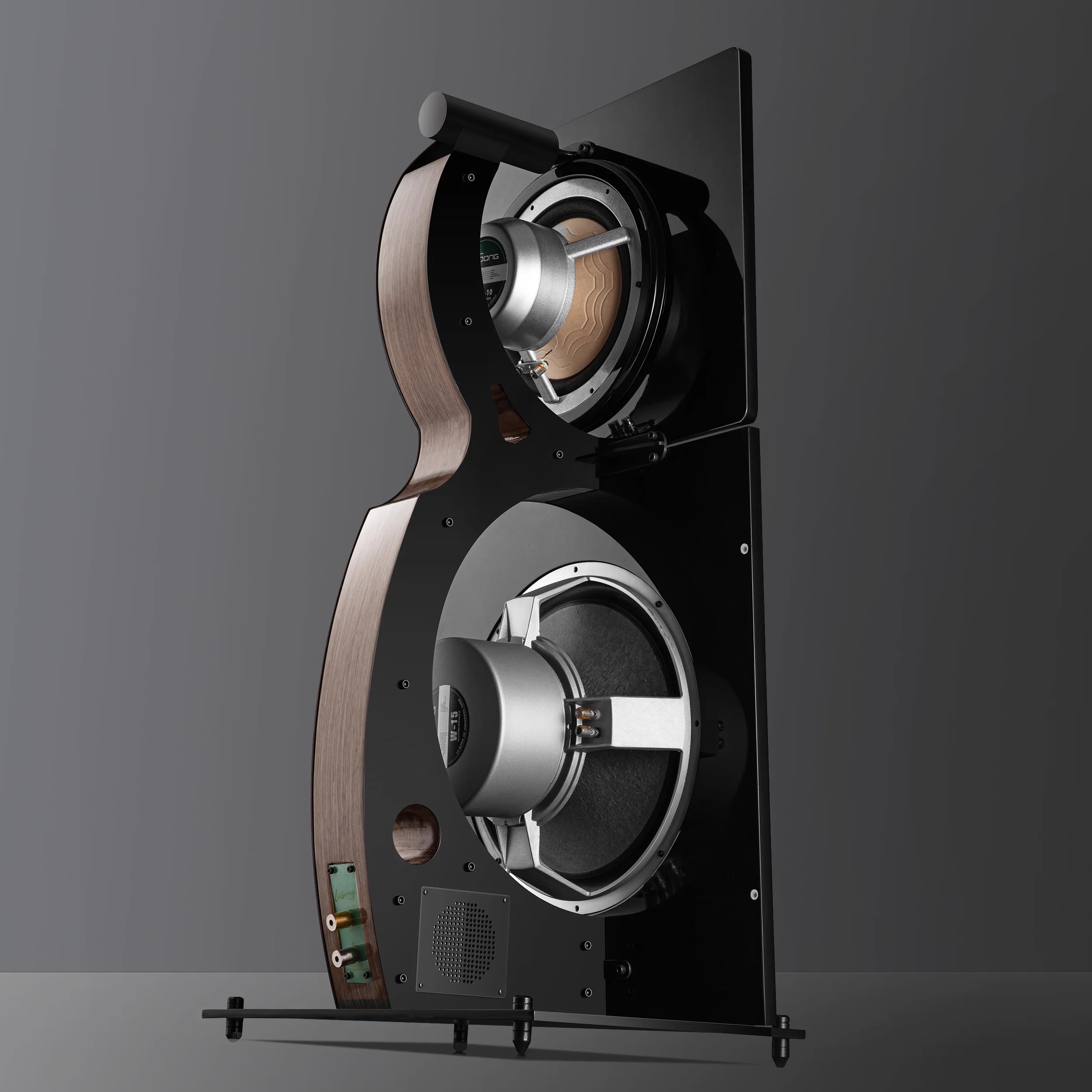 LS-18 Extreme Sound 10-Inch Full Range + 15-Inch Subwoofer Advanced Home Theatre Baffle Speaker (1 Pair)