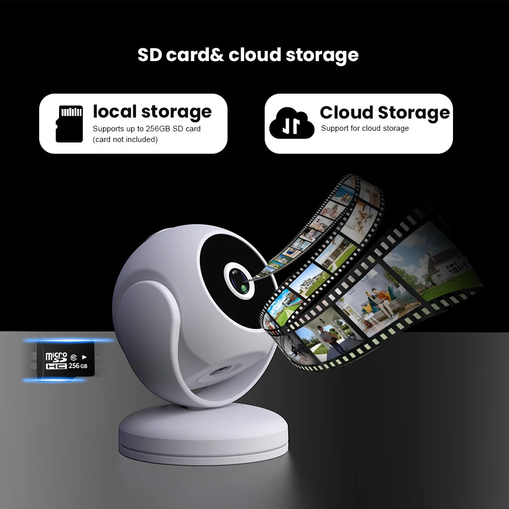 New 360° High Quality  1080p 720p 4k Mini Wireless Wifi Camera Home Security Connected to Mobile Phone Hd