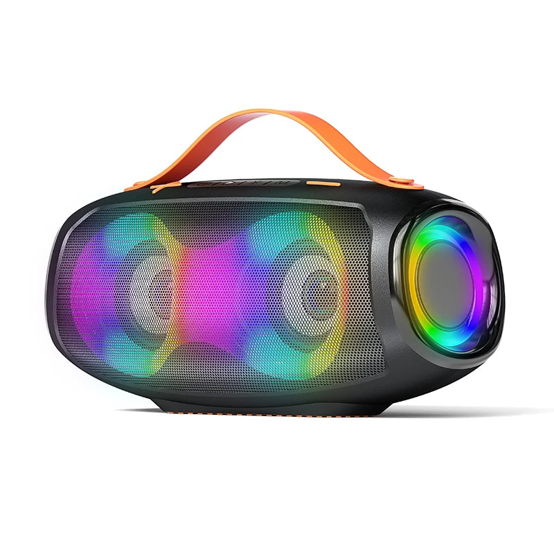 2400 MAH Modern Style Portable for BT Speaker RGB Colorful Flashing 2 Loudspeakers for  Outdoor Wireless Speakers