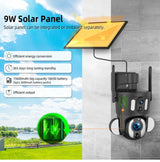 6MP Ubox 4G Dual Lens 10X Optical Zoom Solar Low Powered Cctv Camera Home Security Surveillance& Ip Cameras Connected to Mobile