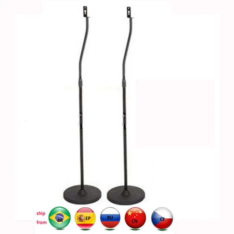 (1 pair) SF01 100CM 110CM 120CM adjustable universal Surround sound SPEAKER floor STAND For Z906 520 mount holder big base rack