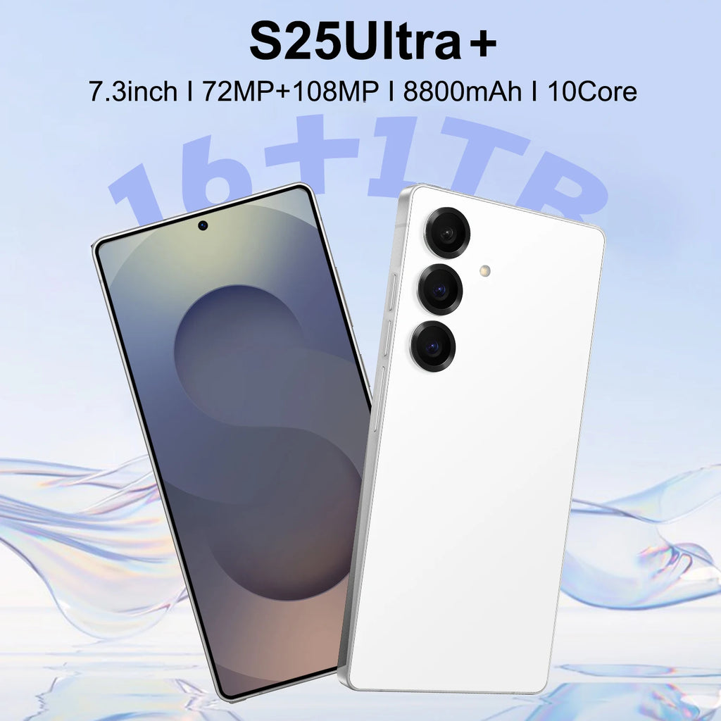S25UItra+ 5G Phone Unlocks Intelligence HighDef Cam Large Screen Dual SIM