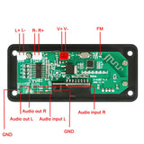 12V MP3 WMA Decoder Board 50W 2*25W Wireless Bluetooth 5.0  Amplifier Car Audio USB TF FM Radio Module MP3 Player