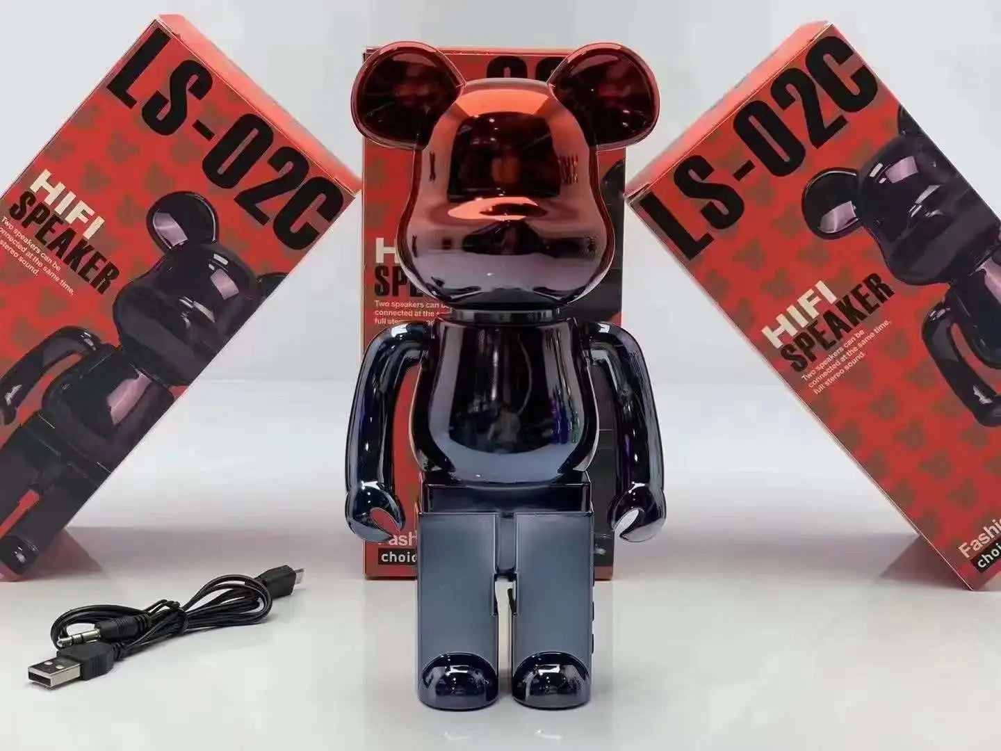 LS-02 Violent Bear Speaker Suitable Home Decoration Desk Electronic Presents Grizzly Bear Bluetooth Speaker Wireless Speaker