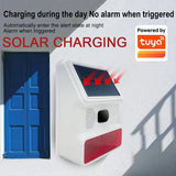 2025 New Arriving Wireless 433mhz Solar Siren for Home Security Outdoor Use Support Charge by Solar Power with RF Function