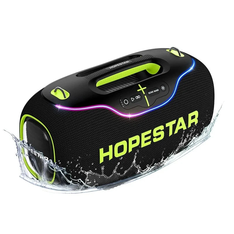 Original HOPESTAR A80 Portable for 5.1 Speaker IPX4 Waterproof Party Boombox RGB Lights 1200mAh Battery for Outdoor