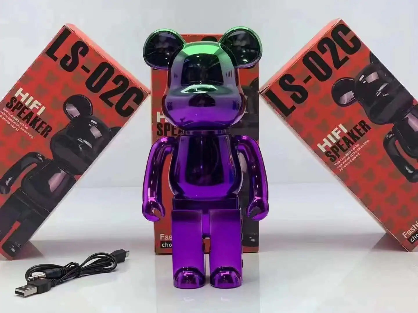 LS-02 Violent Bear Speaker Suitable Home Decoration Desk Electronic Presents Grizzly Bear Bluetooth Speaker Wireless Speaker