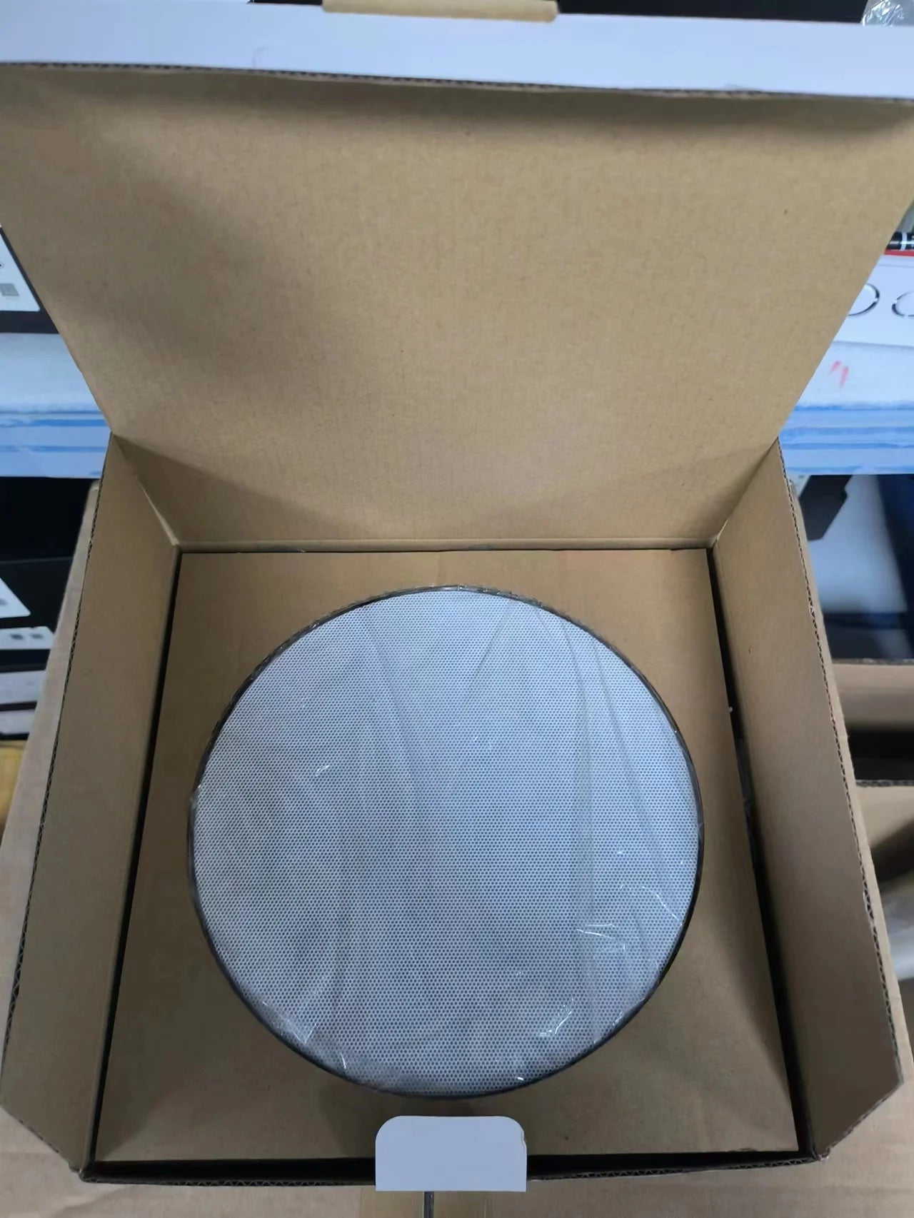 5 Inch Rimless Plastic Ceiling Speaker with 20W Power 2.0 Channel Home Theatre Use-Two-Way Audio Crossover & AirPlay Support