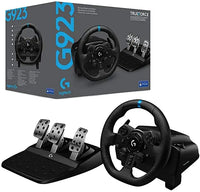 Original Logitech G923 Racing Wheel and Pedals for PC PS4 PS5 Racing Simulation Game Featuring Vibration Motor