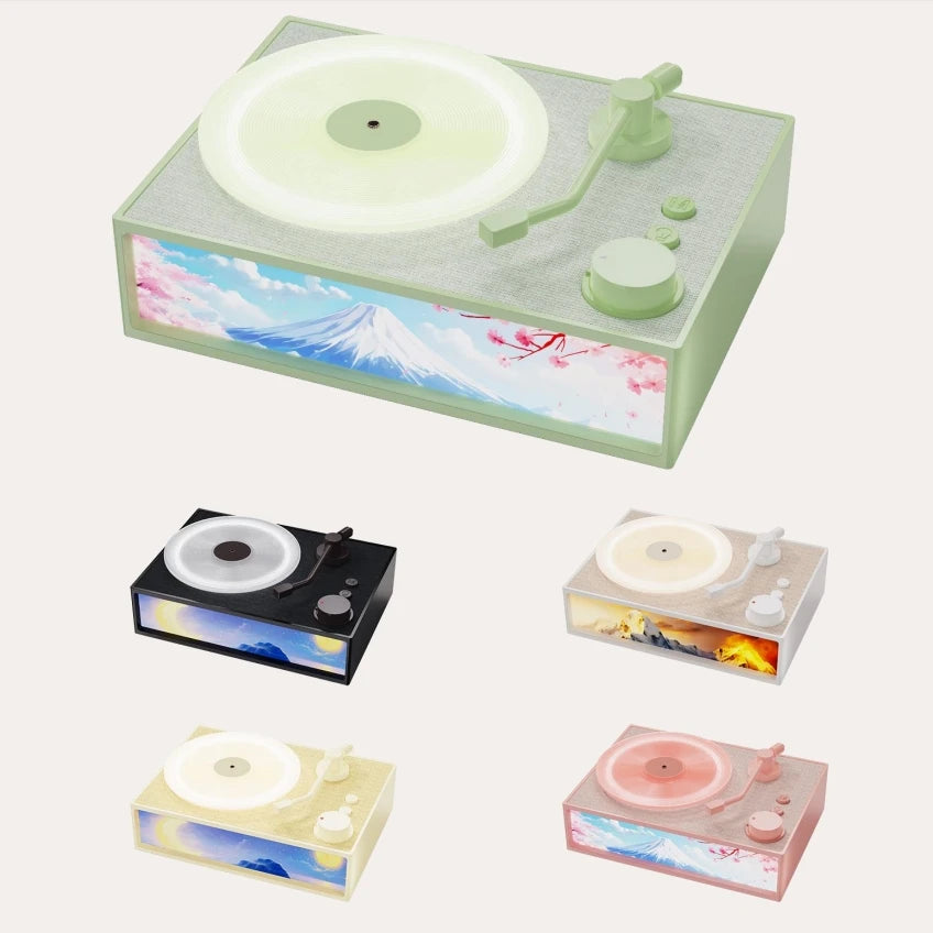 Warm Light Atmosphere Bedside Lamp Aromatherapy Diffuser Creative CD Rechargeable Bluetooth Speaker