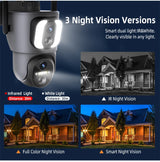 6mp Ptz Ai 6W Solar Camera Ring Ubox Smart Wifi Cctv Outdoor Home Security Camera System Wireless With Audio