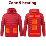 11 Heating Areas Heated Jacket Men Women's Winter Outdoor Camping Sportswear Heated Coat Graphene Heat Coat USB Heating Jackete