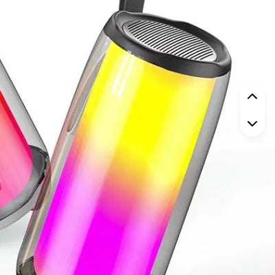 US DDP Top Blue Pulse 5 Portable for Bluetooth Speaker with Dazzling LED Lights for Home Theatre Parties Outdoor Use