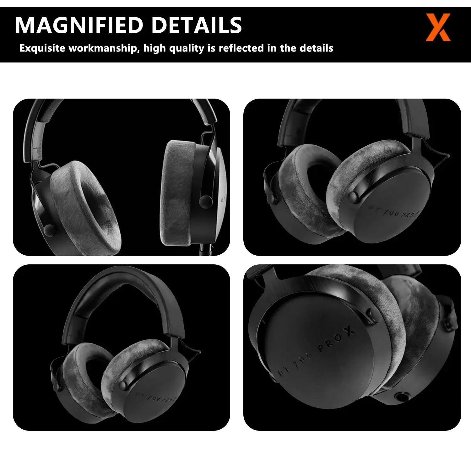 DT700 PRO X Professional Monitoring Headphones, Closed-Back  Comfortable Fit, Ideal for Music Production and Gaming