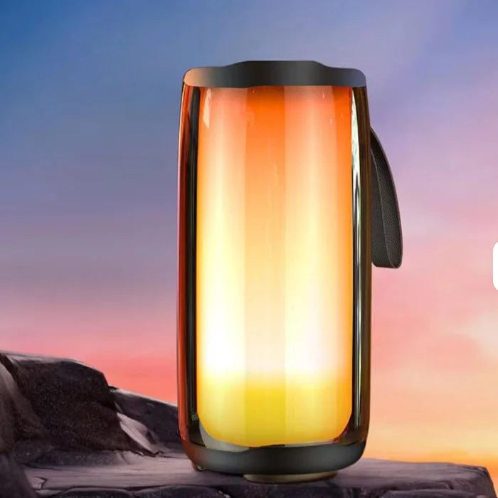 US DDP Top Blue Pulse 5 Portable for Bluetooth Speaker with Dazzling LED Lights for Home Theatre Parties Outdoor Use