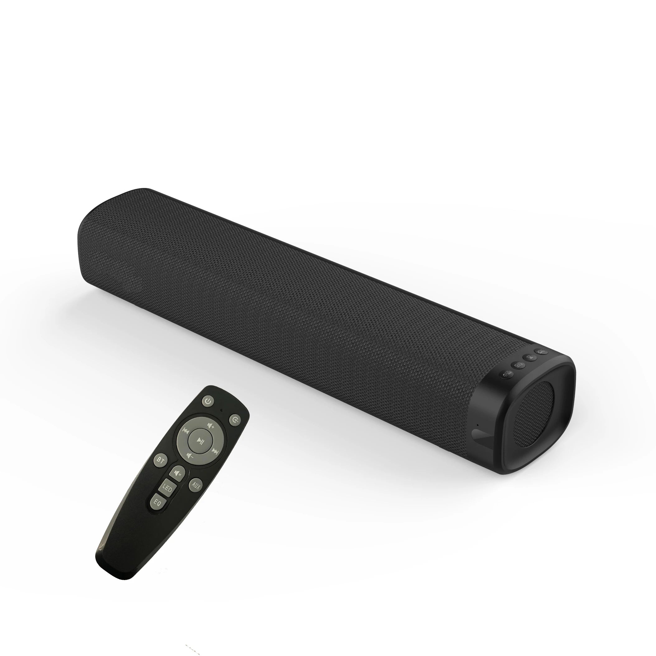 30W Active Sound Bar PC Built-in Subwoofer Wired Speaker Computer Optical/Aux/USB Wall Mountable Portable Surround Sound System