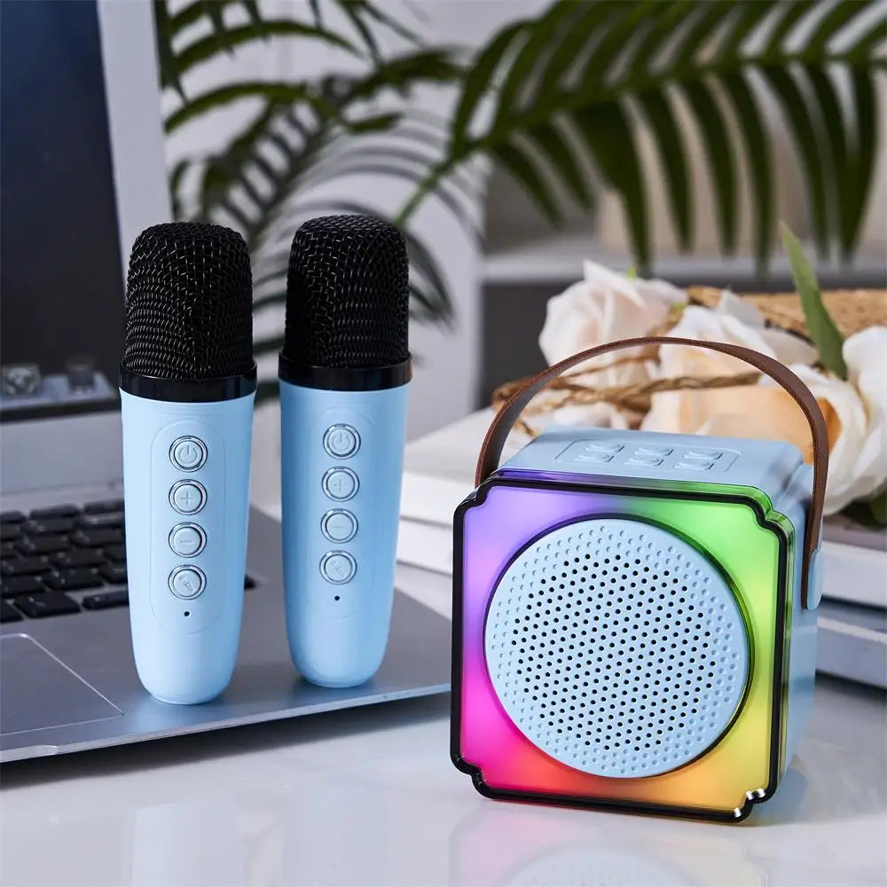P8 Ali Baba Wireless RGB Karaoke Machine Speaker for Party Singing Music Events and Fulfilling Various Entertainment Purposes