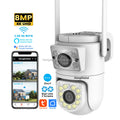 HongGlobal 8MP Smart 360 Degree PTZ IP Camera Tuya Dual Lens 4K 2.4G 5G WiFi Home Security Wireless Network CCTV Surveil Camera