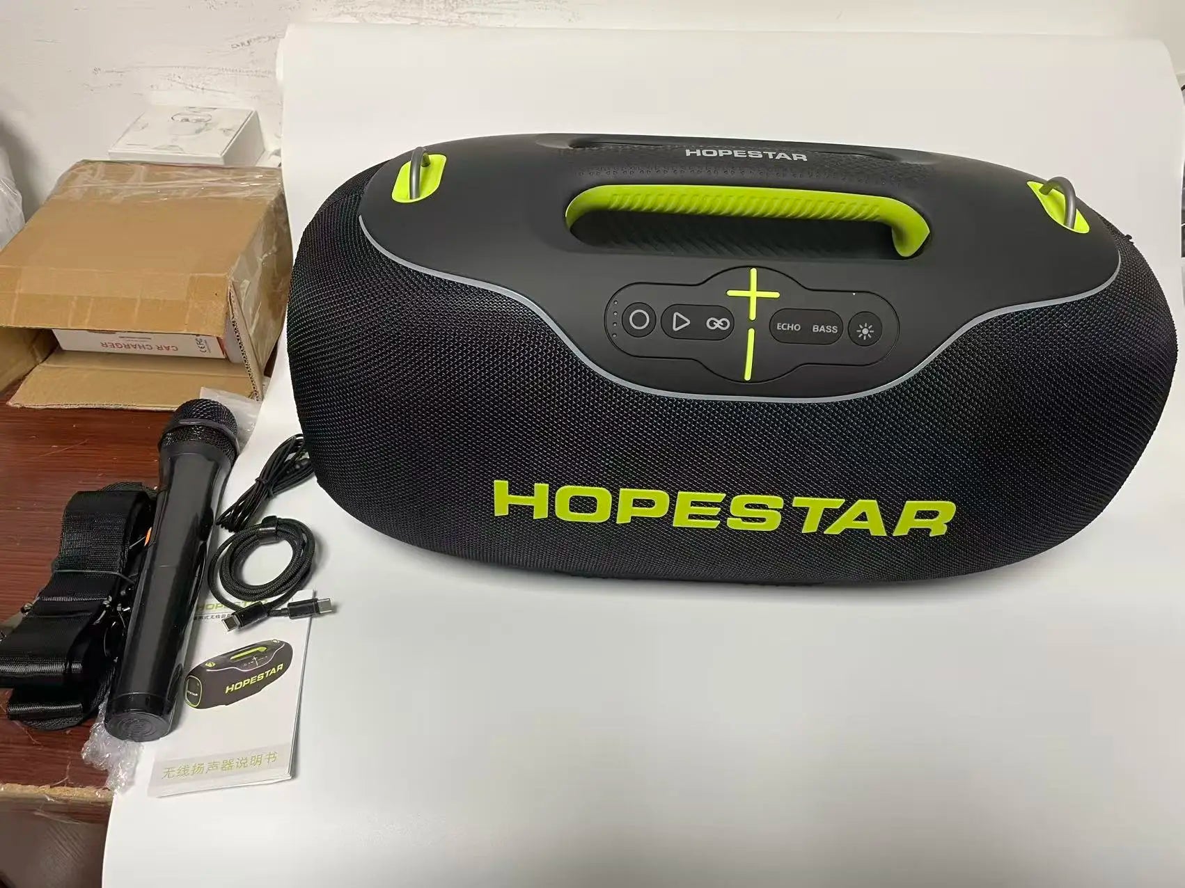 BT Wireless Speaker HOPESTAR A80 350W Waterproof IPX6 6 Speakers Vibrating Diaphragm Outdoor BT USB TF CARD TWS FM RADIO LED