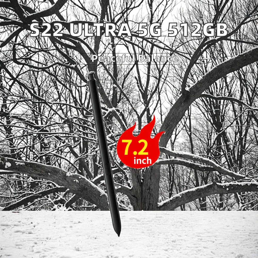 2023 Popular Original S22 Ultra 16GB 512GB LTE Deca Core 5G Android 12 Smartphone Built-in Pen 120Hz Display 5000mAh Battery