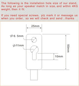 (1 pair) SF01 100CM 110CM 120CM adjustable universal Surround sound SPEAKER floor STAND For Z906 520 mount holder big base rack