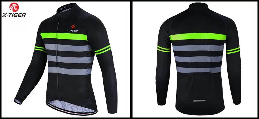 X-TIGER Autumn Cycling Jerseys Bike Long Sleeve MTB Bicycle Cycling Clothing Outdoors Sportswear MTB Mens Cycling Clothes